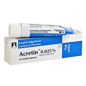 ACRETIN 0.025% FOR ACNE TREATMENT ( TRETINOIN ) CREAM 30 GM